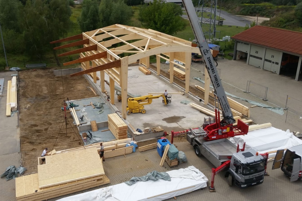 Bild: Hochbau - Neubau einer Salzlagerhalle 01