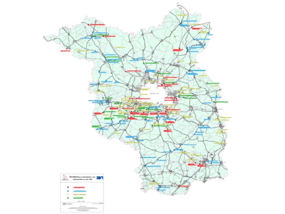 Straßennetzkarte 2020