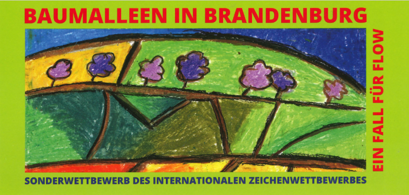 Zeichnung einer Allee von einem 13 jährigen Mädchen
