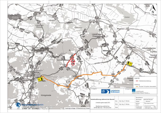 Übersichtskarte B 188_Radweg_Kreisverkehr_Stechow_Umleitung_Lkw_Seite_1